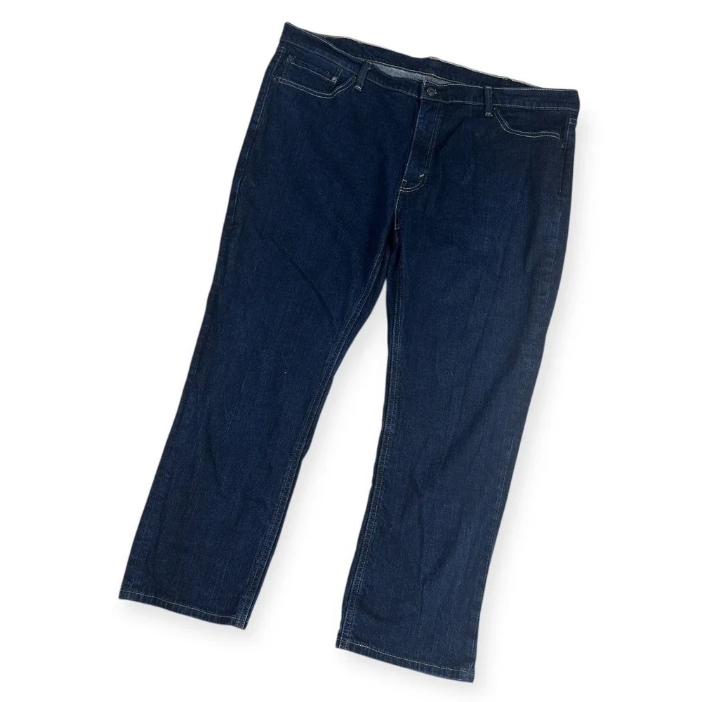 Levis 541 Athletic Fit Jeans Mens W46 L30 Dark Wash Blue Stretch Denim‎